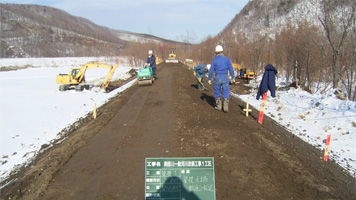 興部川一般河川改修工事1工区