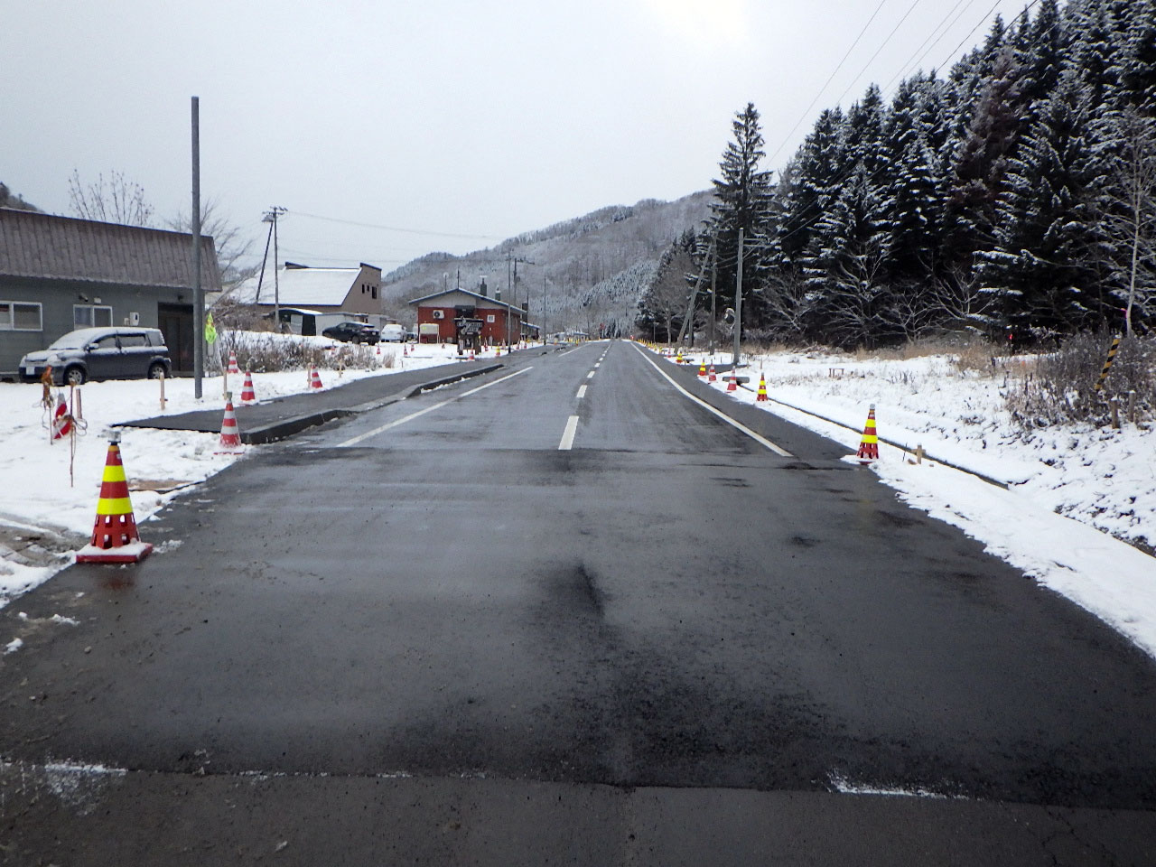 西興部忍路子線道路改良工事