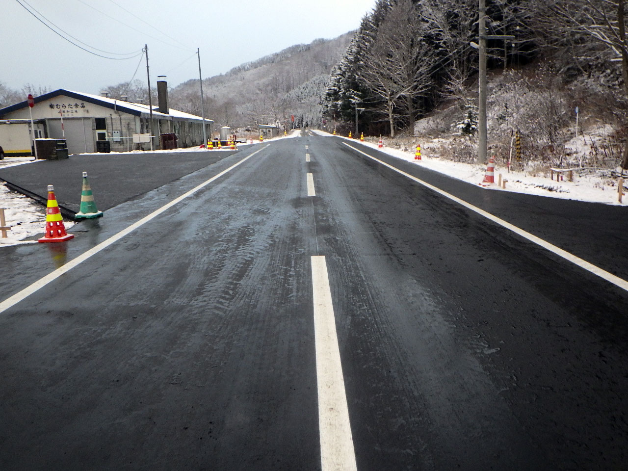 西興部忍路子線道路改良工事
